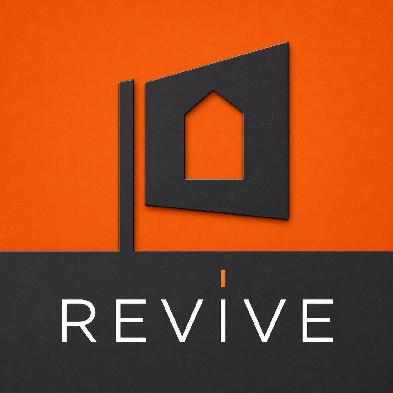 Revive Property Management logo — house sign icon